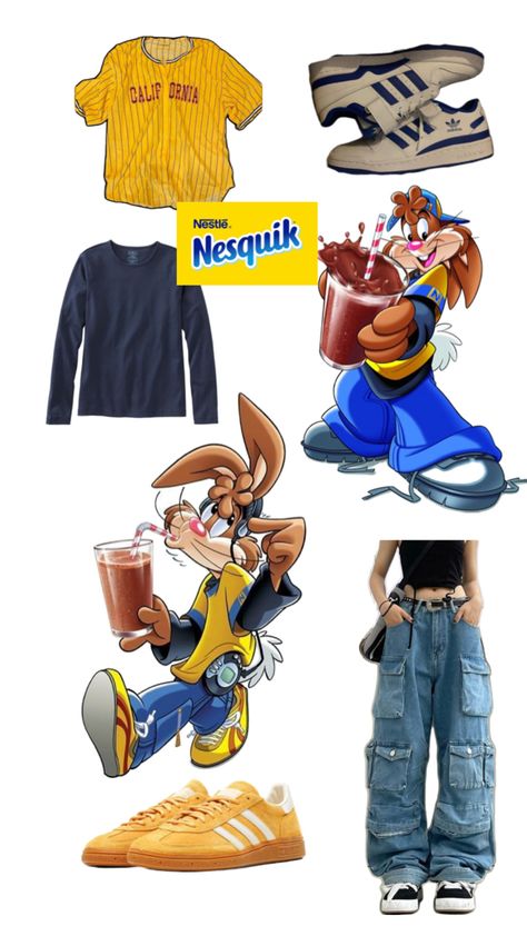 Nesquik Bunny, Tyler The Creator Shirt, Fun Halloween Outfits, Cute Group Halloween Costumes, Bunny Halloween Costume, 2000s Outfits, Bunny Costume, Scary Halloween Party, Bunny Outfit