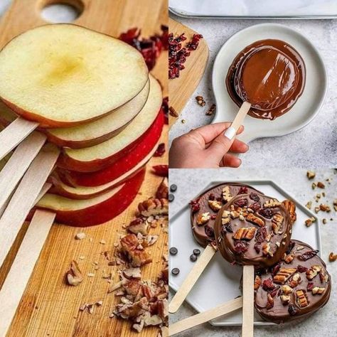 Chocolate Covered Apples, Resepi Biskut, Kids Party Food, Diy Decor Ideas, Home Diy Ideas, Healthy Sweets Recipes, Snacks Für Party, Budget Home, Home Diy Decor