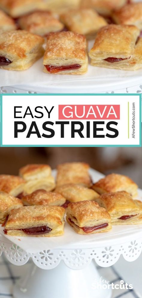 Guava Pastries, Guava Desserts, Cuban Desserts, Guava Pastry, Guava Recipes, Cuban Dishes, Boricua Recipes, Cuban Cuisine, Dessert Breakfast