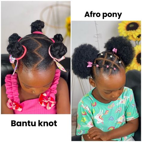 Kid Ponytail Hairstyles Black, Kids Ponytail Hairstyles Black, Ponytail Hairstyles For Kids, Afro Puff Ponytail, Kids Ponytail, Hairstyles Afro, Afro Ponytail, Puff Ponytail, Girl Pony