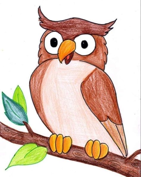 #kids #activity #shorts #education #school #craft #childrenart #creativity #skills #motivation #work #teachersofinstagram #educatorsofinstagram #learning Simple Drawing Color Pencil, Color Pencil Drawing Easy Cute Cartoon, Colour Pencils Drawing Easy, Easy Colouring Drawings, Bird Color Pencil Drawing, Color Pencil Easy Drawing, Easy Birds Drawing For Kids, Pencil Colour Art Drawings Easy, Birds Drawing Easy For Kids