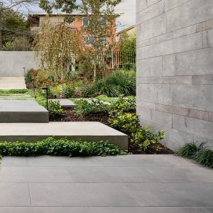 Bluestone | Granite Works Australia Victorian Landscape, Residence Landscape, Bluestone Paving, Bluestone Pavers, Small Front Gardens, Contemporary Garden Design, Exterior Tiles, Front Landscaping, Garden Design Ideas