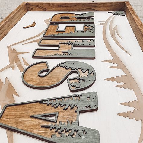 New Beginnings Wood Sign, Wooden Lazer Ideas, Things To Make With A Cnc Machine, Wood Panel Projects, Acrylic Cnc Design, Nursery Decor Signs, Diy Wood Laser Projects, Engraving Craft Ideas, Woodworking Laser Projects