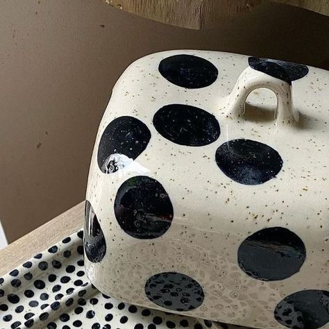 Ceramics Lovers on Instagram: "Polka dots pottery butter dish by @salkeramik" Pottery Butter Dish, Welcome To The Family, Butter Dish, The Family, Polka Dot, Polka Dots, Butter, Dots, Ceramics