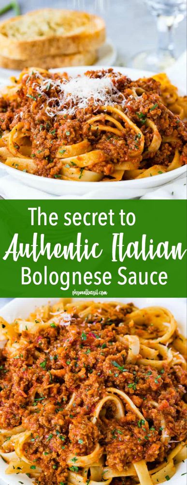 Italian Bolognese Sauce, Italian Bolognese, Bolognese Sauce Authentic, Italian Sauce Recipes, Makanan Italia, Bolognese Sauce Recipe, Resep Pasta, Sauce Bolognaise, Pizza Ideas