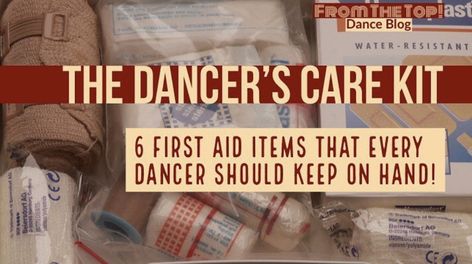 Dance Emergency Kit, Emergency Pack, Diy First Aid Kit, Dance World, Competitive Cheer, The Dancer, Care Kit, Writing Blog Posts, Dance Life