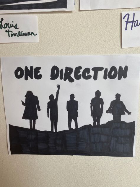 One Direction Aesthetic Drawings, One Direction Sketches Easy, 1d Drawings Easy, One Direction Doodle Art, One Direction Sketches, One Direction Drawings Easy, One Direction Art Ideas, One Direction Pumpkin, One Direction Drawing Ideas