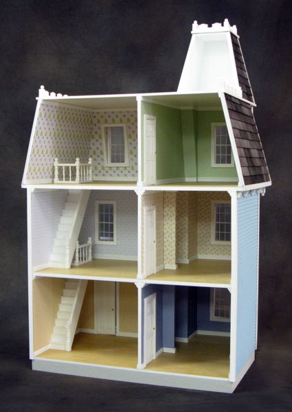 This best selling Victorian dollhouse has great appeal to both collectors and children alike. It boasts six large rooms with an additi... Allison Jr Dollhouse, Alison Jr Dollhouse, Practical Magic House, Dollhouse Interior, Good Toys, Real Good Toys, Dollhouse Bathroom, Doll House Furniture, Doll House Plans