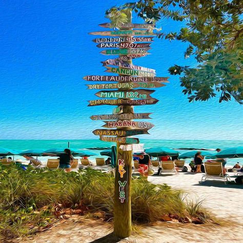 Fort Zachary Taylor Beach 🏖️ is a favorite for locals, offering some amazing spots to watch the sunset 🌅. Here’s a print of the famed directional signs 🪧. All art now comes in multiple sizes, printed on stretched canvas, with floater frames, and now on metal 😍. Click the image to see all the options, or visit our Key West gallery 🖼️ to see this beauty in person. #fortzacharytaylor #keywestbound #keywestbeach #keywest #keywestlife Outdoor Wall Ideas, Key West Photos, Key West Cottage, Key West Beaches, Key West Style, Beach Coasters, West Home, Tourism Poster, West Art