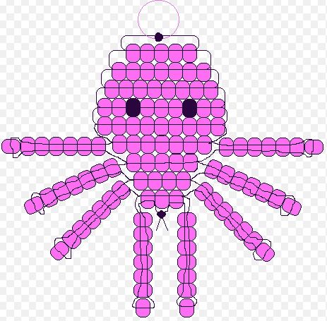 Pony Bead Storage, Bead Octopus Pattern, Pony Bead Keychain Pattern, Pony Bead Octopus Pattern, Minecraft Pony Bead Patterns, Pony Bead Octopus, Fish Pony Bead Pattern, Pony Bead Fish, Pony Bead Snake