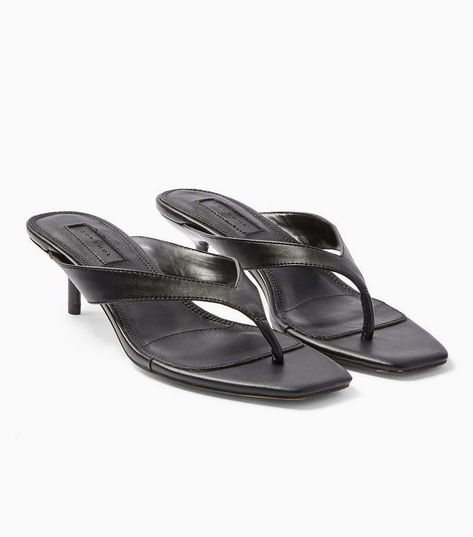 Topshop Nina Black Mini Heel Mules Spring Capsule Wardrobe, Heel Mules, Topshop Outfit, Spring Trends, Black Mini, Who What Wear, Carousel, New Trends, Black Sandals