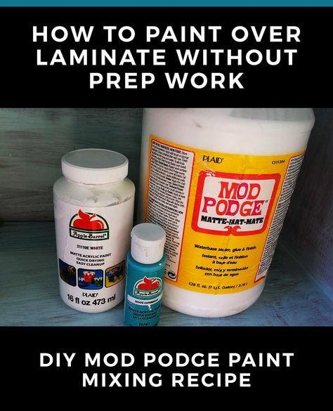 You can paint anything without sanding or other prep work using this mod podge & acrylic paint recipe. How To Paint Laminate, Diy Chalk Paint Recipe, Dresser Makeovers, Painting Laminate Furniture, French Linens, Diy Mod Podge, Chalk Paint Recipe, Homemade Chalk, Paint Recipe