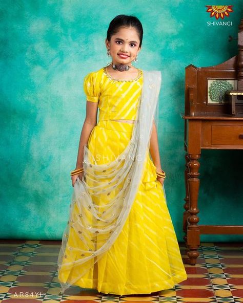 Organza Dress For Kids, Leheriya Lehenga, Kids Dress Indian, Indian Fancy Dress, Lehanga For Kids, Lehenga Designs Simple, Exchange Rate, Organza Dress, Online Shopping India