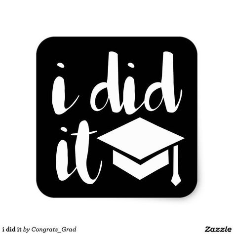 I Did It Quotes Graduation, Journal Prompts For Teens, Graduation Wallpaper, Graduation Images, Masters Graduation, Graduation Photo Booth, Graduation Party Invitations Templates, Disney Diy Crafts, Graduation Poster