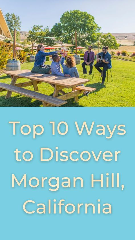 There is so much to discover about Morgan Hill, California whether you've lived here for years or are visiting for the first time. Situated just minutes south of San Jose, Morgan Hill is the hidden gem, small-town escape where the state’s high-tech capital unfolds into rolling hills and open space. Morgan Hill California, Morgan Hill, Rolling Hills, Hidden Gem, Top Ten, Small Town, Open Space, Places To Eat, Small Towns