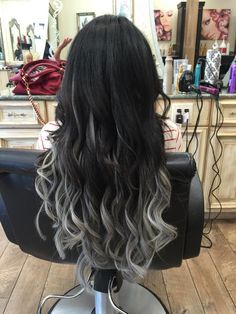 Grey Ombre Hair, Colouring Ideas, Granny Hair, Hair Colouring, Candy Hair, Hair Growing, Coloured Hair, Grey Wig, Birthday Hair