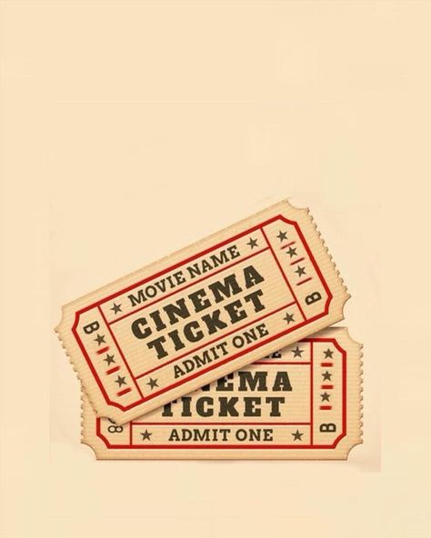 Theatre Ticket Design, Admit One Ticket, Diy Phone Case Design, Cinema Ticket, Film Life, Ticket Design, Theater Tickets, Movie Tickets, Publication Design