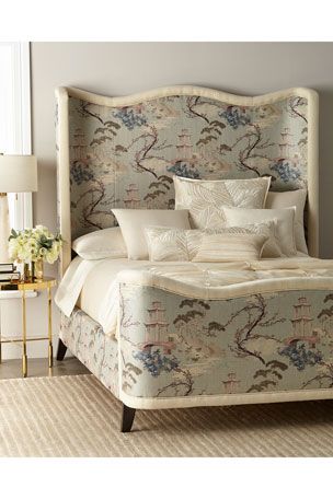 HBZEV Massoud Eleanor King Bed Chinoiserie Furniture, Handcrafted Bed, Inspire Me Home Decor, Interior Modern, King Bed, Queen Bed, Queen Beds, King Beds, Decoration Design