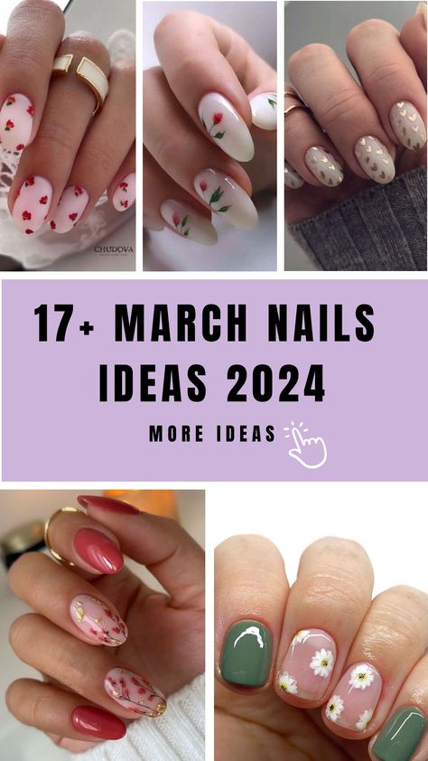 [object Object] March Nails Ideas, March Nail, Unique Manicure, March Nails, Nail Looks, Stunning Nail Designs, Gel Overlay, Transparent Nails, Almond Shape Nails