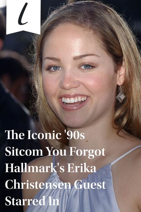 Many Hallmark actors you know and love started their acting careers elsewhere and might be recognizable from those past roles. Erika Christensen, who starred in the Hallmark movies "My Boyfriends' Dogs" and "Anything for Love," is no exception. #90stv #celebrities Hallmark Actors, Erika Christensen, 90s Sitcoms, 90s Tv, Hallmark Movies, Acting Career, The List, For Love, Hallmark