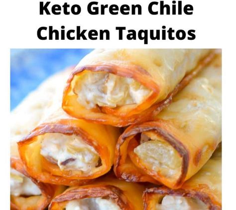 Keto Chicken Taquitos Recipe, Keto Taquitos Chicken, Keto Green Chili Chicken Taquitos, Keto Chimichangas Chicken, Low Carb Taquitos Chicken, Virta Recipes, Keto Green Chile Chicken, Keto Taquitos, Keto Favorites