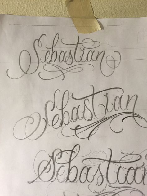 Sebastian Tatto Name, Cursive Tattoos, Ex Quotes, Writing Fonts, Handwriting Styles, Dad Tattoos, Tattoo Font, Name Tattoo Designs, Small Tattoos For Guys