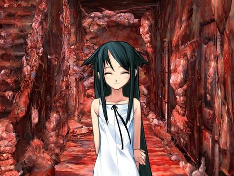 Saya No Uta, رعب نفسي, 영감을 주는 캐릭터, Creepy Cute, Visual Novel, Funky Art, Anime Style, A Girl, Art Style