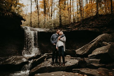 Cuyahoga Valley National Park Engagement Photos, Cuyahoga Valley National Park Wedding, Brandywine Falls, Cuyahoga Valley National Park, Cleveland Wedding, Engagement Photo Locations, National Park Wedding, Engagement Pics, Engagement Ideas