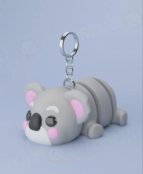 Flexi Koala Keychain (Limited Time Free) - 3D model by UniQrint on Thangs 3d Print Keychain, Koala Keychain, 3d Keychain, 3d Printing Business, 3d Ideas, Art Costume, Printing Business, Video New, 3d Printer