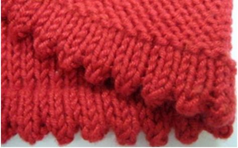 How to knit the picot hem (video & written pattern) Picot Knitting Edge, Knitting Edges, Crocheting Techniques, Knitting Tutorials, Knitting Tips, Hem Stitch, Knit Edge, How To Knit, Sock Patterns