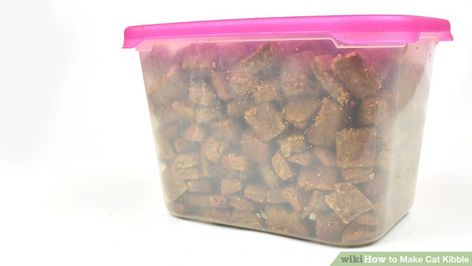 How to Make Cat Kibble: 13 Steps (with Pictures) - wikiHow Homemade Cat Kibble, Dog Kibble Recipe, Diy Cat Food, Homemade Cat Food, Cat Wine, Vegetable Medley, Homemade Cat, 300 Calories, Dry Cat Food