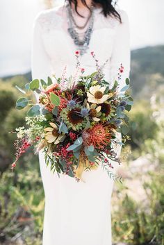 Bohemian Wedding Bouquet, Bohemian Bouquet, Bouquet Bride, Boho Wedding Bouquet, Flowers And Greenery, Boho Bouquet, Fall Wedding Bouquets, Wildflower Wedding, Bouquet Of Flowers