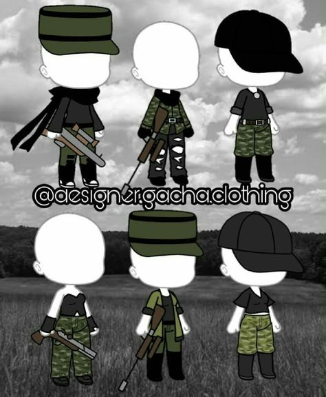 Gacha Club Sleeping Outfits, Gacha Army Outfit, Gacha Guard Outfit, Gacha Club Army Outfit, Men Gacha Club, Gacha Club Soldier Outfit, Gacha Life Suit Ideas, Gacha Soldier Outfit, Gacha Police Outfit