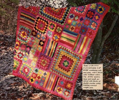 Simple and fun, granny squares sampler crochet blanket pattern. Granny squares are so loved, everyones favorite shown here in reds and pinks. Includes a how to make a basic granny square so that once youve mastered the simple square you can so many fun projects! Size: - 42 x 52 inches Materials: - Indian Afghan Crochet Pattern, Granny Square Crochet Blanket Pattern, Sampler Afghan, Granny Square Crochet Blanket, Crochet Square Pattern, Square Crochet Blanket, Blanket Colors, Granny Square Häkelanleitung, Motifs Granny Square