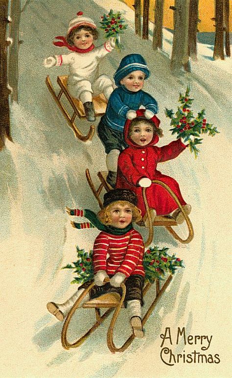 Štědrý Den, Christmas Images Free, Era Victoria, Christmas Card Images, Vintage Jul, Vintage Christmas Images, Christmas Graphics, God Jul, Old Christmas