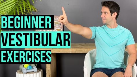 Beginner Vestibular Exercises | Exercises for Dizziness, Vertigo and Motion Sensitivity Vertigo Exercises, Belly Fat Burner Workout, Rehabilitation Exercises, Yoga For Seniors, Senior Health, Knee Replacement, Balance Exercises, More Life, Senior Fitness