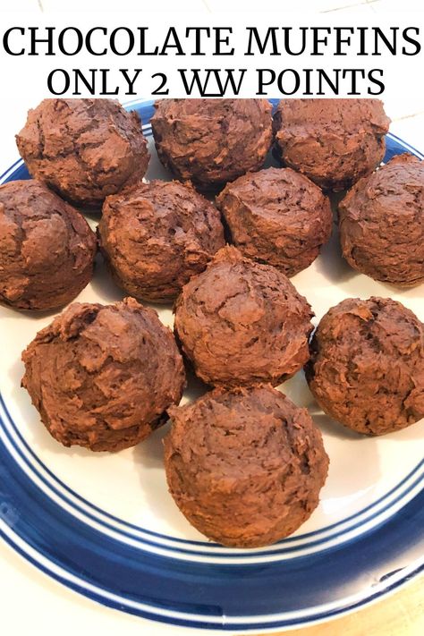 Weight Watchers Chocolate Muffins, Weight Watchers Pumpkin Muffins, Healthy Chocolate Muffins, Weight Watchers Muffins, Sugar Free Chocolate Cake, Chocolate Pumpkin Muffins, Weight Watchers Pumpkin, Muffins Chocolate, Weight Watcher Desserts