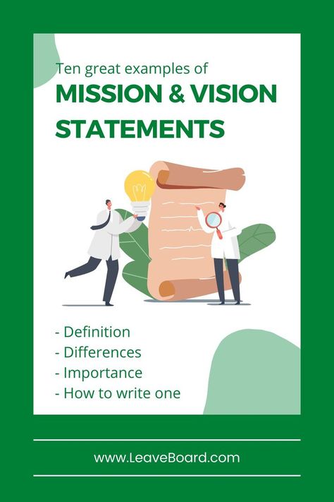 Why do you need a mission statement and how to write one. Mission And Vision Statements, Vision Statement Examples, Company Vision And Mission, Mission Statement Examples, Vision And Mission Statement, Mission Statements, Mission Vision, Vision Statement, Human Resource