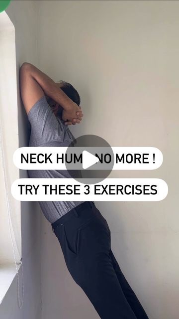 Dr. Akshay Arora | Physiotherapist |Posture Coach on Instagram: "Banish Your Neck Hump for Good! 💪 Try These Easy Exercises Today!

For more info comment HUMP👇

#physicaltherapy #physiotherapy #posture #healthcoach #posturecorrection" Back Neck Hump Exercises, How To Prevent Neck Hump, Exercise For Hump Neck, Back Hump Exercise, Exercise For Neck Hump, Dowagers Neck Exercises, Neck Hump Get Rid Of, Neck Exercises Men, Exercise For Neck