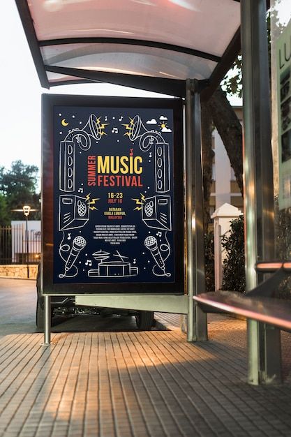 Bus stop billboard mockup | Free Psd #Freepik #freepsd #mockup #city #template #road Bus Stop Advertising, Outdoor Advertising Billboard, Photoshop Flyer Template, Book Presentation, Billboard Mockup, Billboard Design, Blue Sky Background, Phone Mockup, Illustration Art Girl