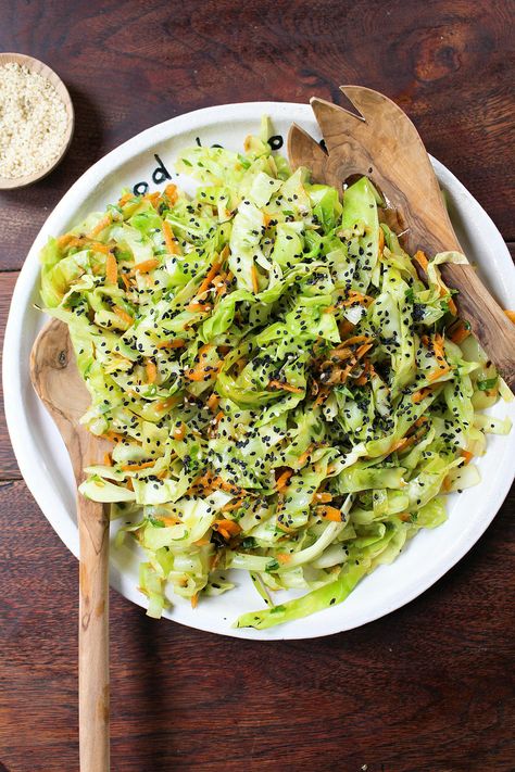 Charred Cabbage Slaw with Lime Avocado Dressing Lime Avocado Dressing, Charred Cabbage, Avocado Lime Dressing, Avocado Dressing, Lime Dressing, Cabbage Slaw, Cabbage Salad, Peppers Recipes, Summer Salad