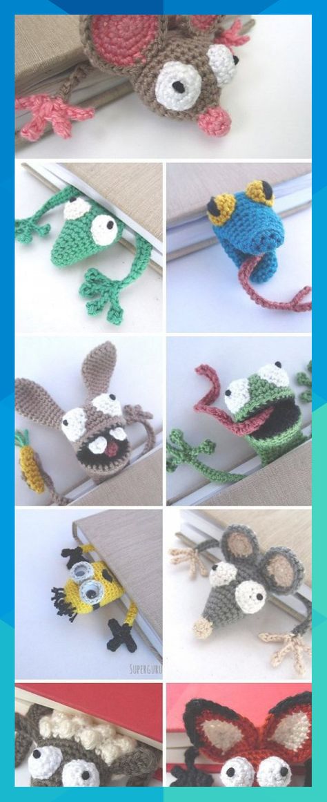 Mouse Bookmark, Crochet Teacher Gifts, Crochet Kingdom, Making Bookmarks, Crochet Lamp, Bookmark Crochet, Crochet Bookmark Pattern, Crochet Bookmark, Easy Knitting Projects