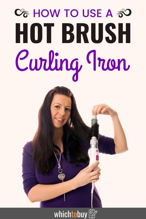 How to Use a Hot Brush Curling Iron: There are an abundance of different ways that you can curl your hair, and a substantial amount of heated hair styling tools on the market to choose between. If you are looking for bouncy, beautiful curls that have more of a natural look to them than curls you get from a traditional curling iron or wand, than it is time to learn how to use a hot brush curling iron. #hotbrush #curlingiron Curling Wand Short Hair, Blowout Curls, Brush Curling, Hot Brush, Different Curls, Curling Brush, Curl Your Hair, Hair Styling Tools, Hair Iron