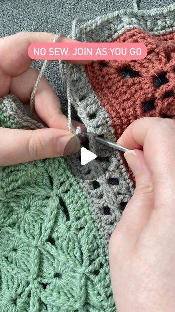 Meema Makes 🌻 on Instagram: “As requested, this is a longer clip of the join as you go method I am using for my crocheted sampler squares blanket. I will do a tutorial…” Joining Crochet Squares Tutorials, How To Join Crochet Squares Together, Crochet Square Joining Methods, How To Connect Granny Squares Crochet, Join As You Go Crochet, Join As You Go Crochet Squares, Join As You Go Granny Square, Granny Square Joining Methods, How To Join Granny Squares