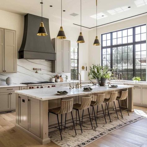 White Modern Transitional Kitchen, Transitional Modern Kitchen Design, Sophisticated Kitchen, Latest Kitchen Ideas, Contemporary Traditional Kitchen, Transitional Modern Kitchen, Modern Transitional Kitchen, Transitional Kitchen Ideas, Transitional Style Kitchen