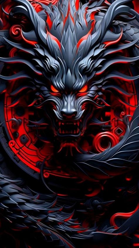 Logo Naga, Home Screen Wallpaper Hd, Dragon Wallpaper Iphone, Dragon Tattoo Art, Yin Yang Tattoos, Dragon Artwork Fantasy, Dragon Ball Painting, Dragon Illustration, Japon Illustration