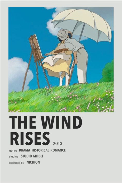 The Wind Rises minimal anime poster The Wind Rises, Studio Ghibli Poster, Wind Rises, Japanese Animated Movies, Anime Suggestions, Film Posters Minimalist, Film Anime, Poster Anime, Image Film