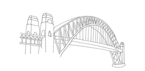 Sydney Harbour Bridge Drawing, Newcastle Bridge, Engineer Drawing, Bridge Sketch, Nature Sketches Pencil, Bbq Flyer, Bridge Icon, Nature Sketches, Bad Christmas