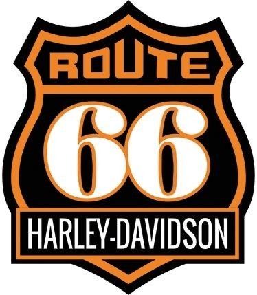 Route 66, Harley Davidson, Orange, Black