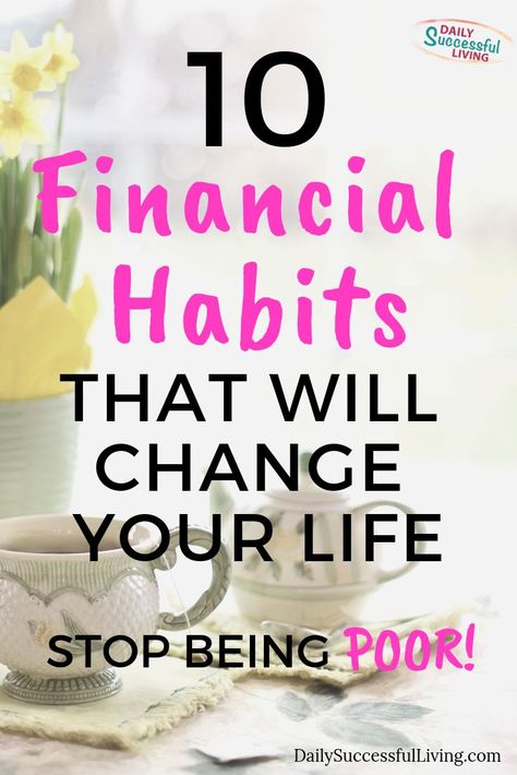 Stop Being Poor, Personal Finance Printables, Better Money Habits, Financial Habits, Saving Plan, Budget Saving, Money Habits, Frugal Tips, Managing Your Money